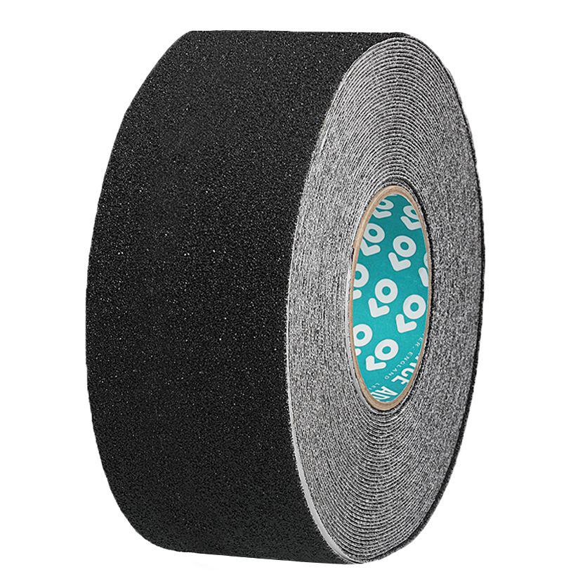 Advance Tapes Black PVC 18m Hazard Tape, 1mm Thickness