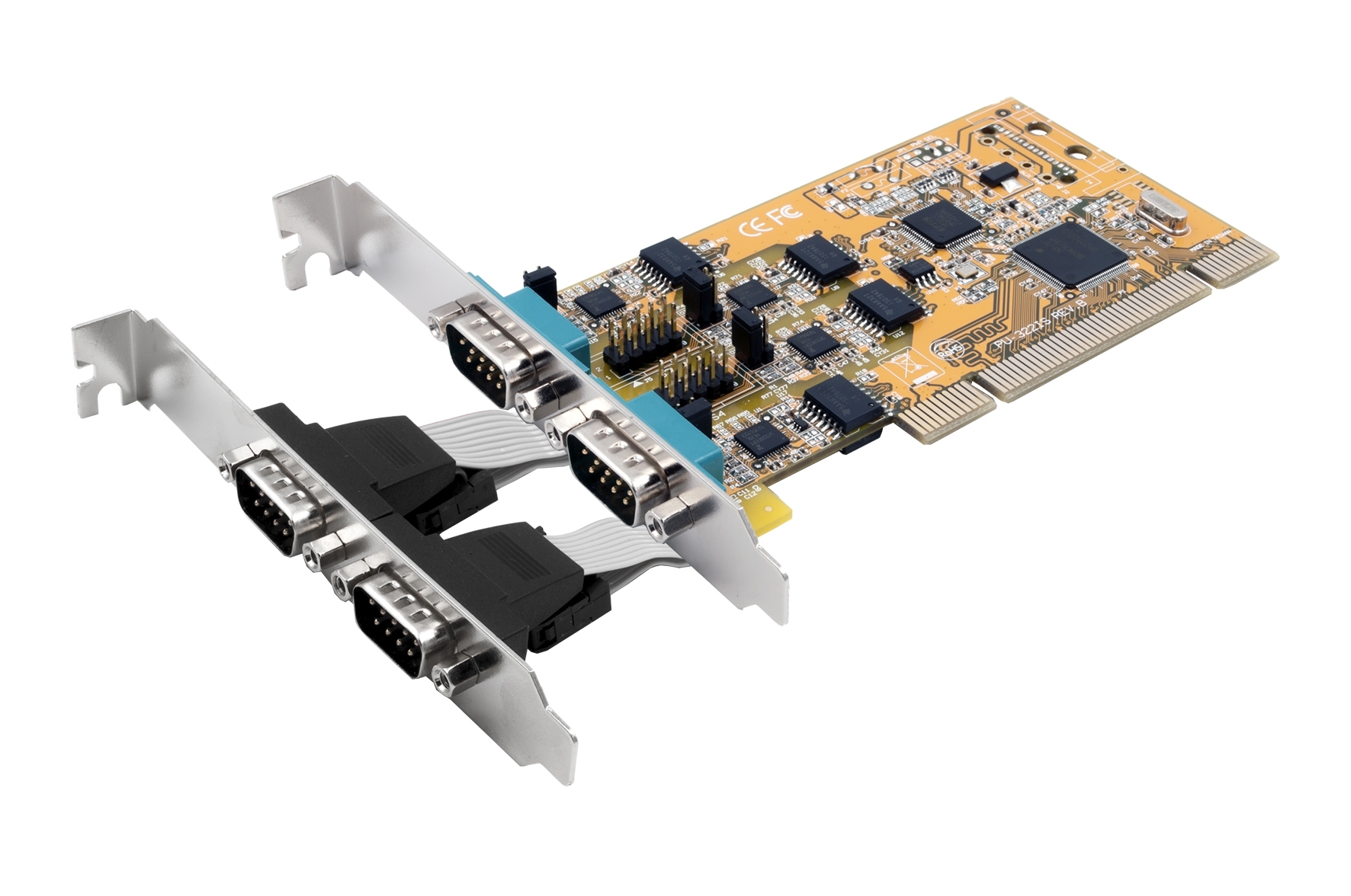 Exsys 4 Port PCI RS232, RS422, RS485 Serial Card