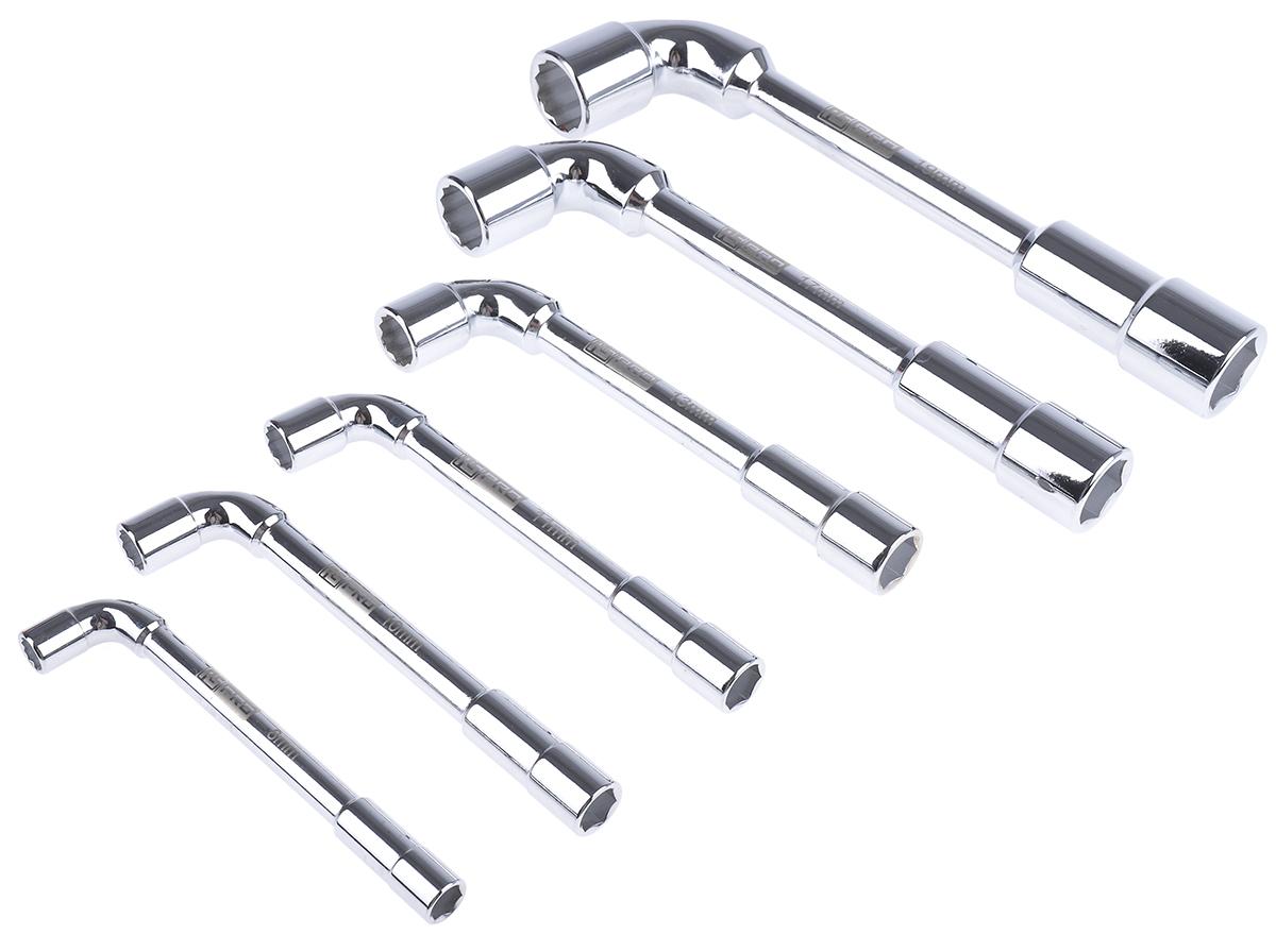 RS PRO Hex Tubular Box Spanner Set, 6 Pieces, 8 → 19 mm Tip