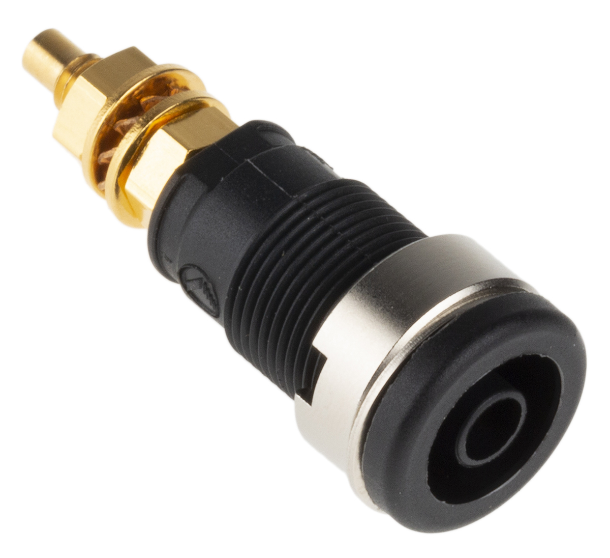 Hirschmann Test & Measurement Black Female Banana Socket, 4 mm Connector, Solder Termination, 32A, 1000V ac/dc, Gold