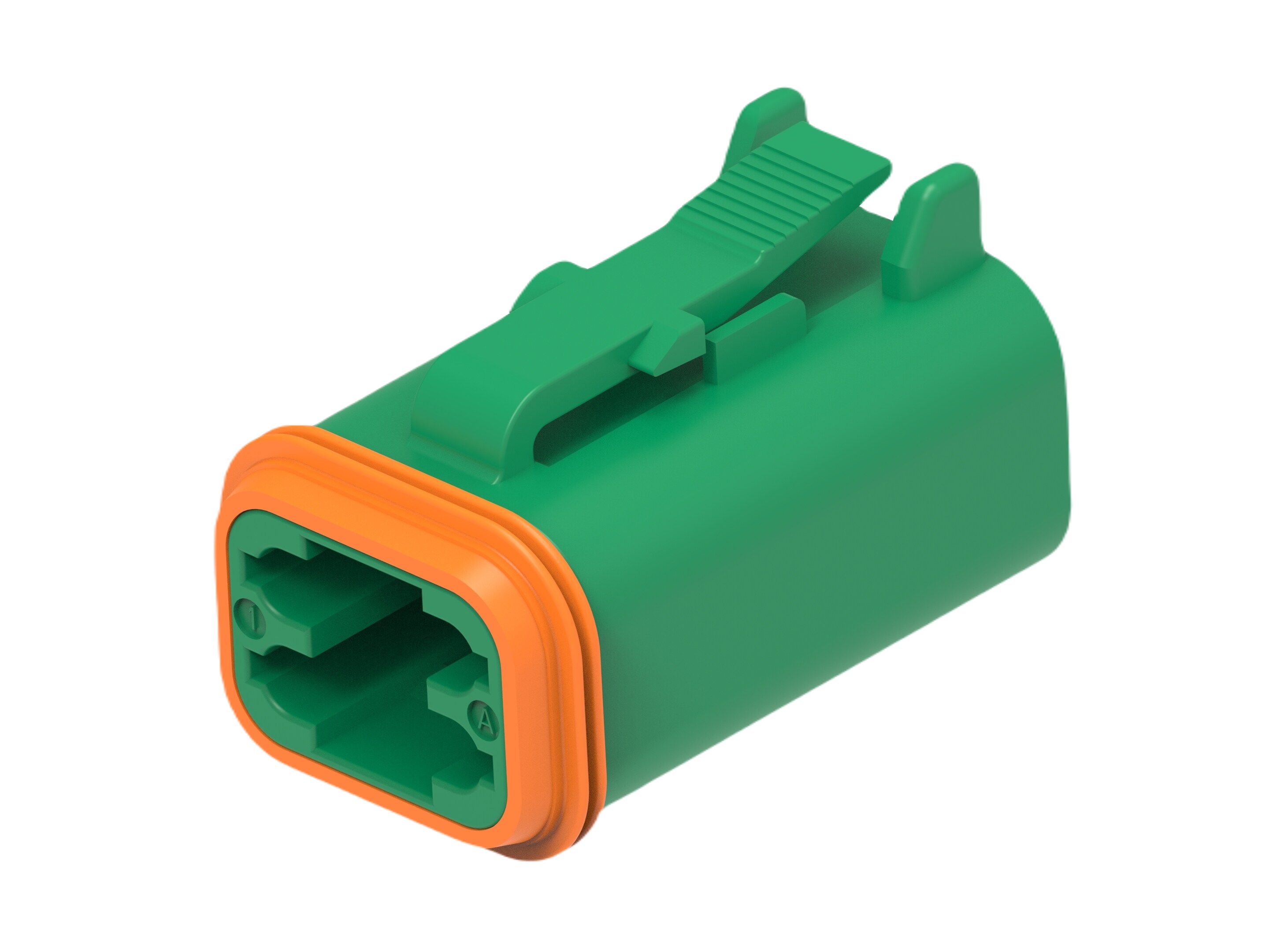 TE Connectivity, DT06-4S Automotive Connector Socket Green Cable 4 Way, Cable Termination DT06-4S-TE03