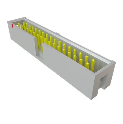 Samtec TST Series Right Angle Through Hole PCB Header, 34 Contact(s), 2.54 mm Pitch, 2 Row, Shrouded