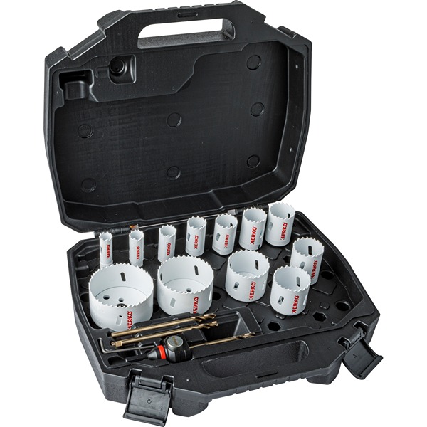 ERKO Bimetal 16 → 76mm Hole Saw Set
