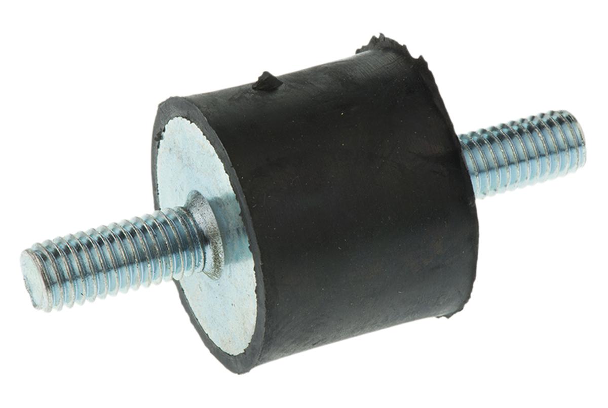 FIBET M8 Anti Vibration Mount, Male to Male Bobbin with 69kg Compression Load