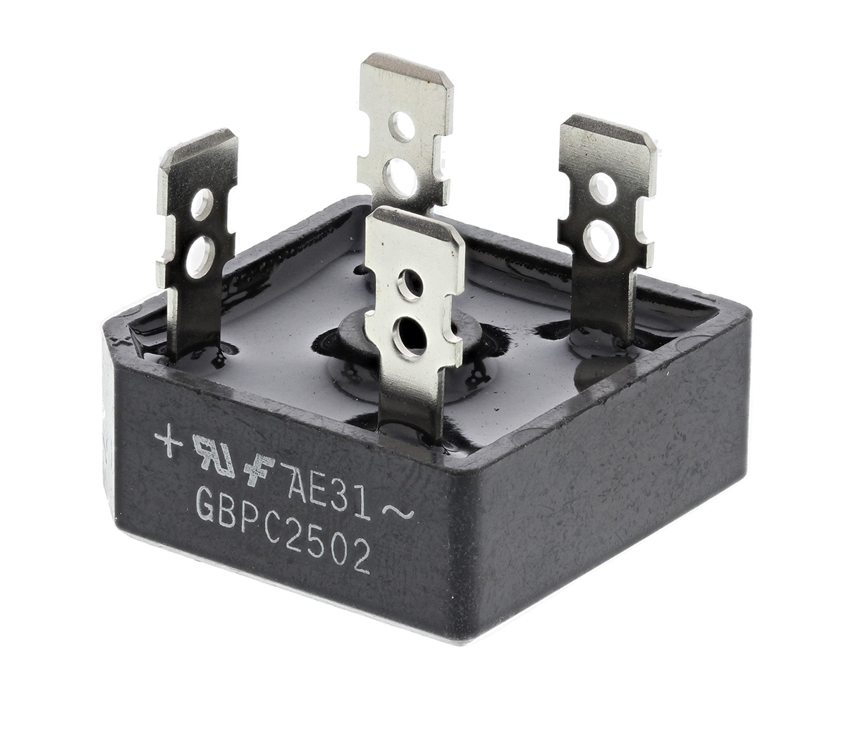 onsemi Bridge Rectifier, 25A, 200V, 4-Pin