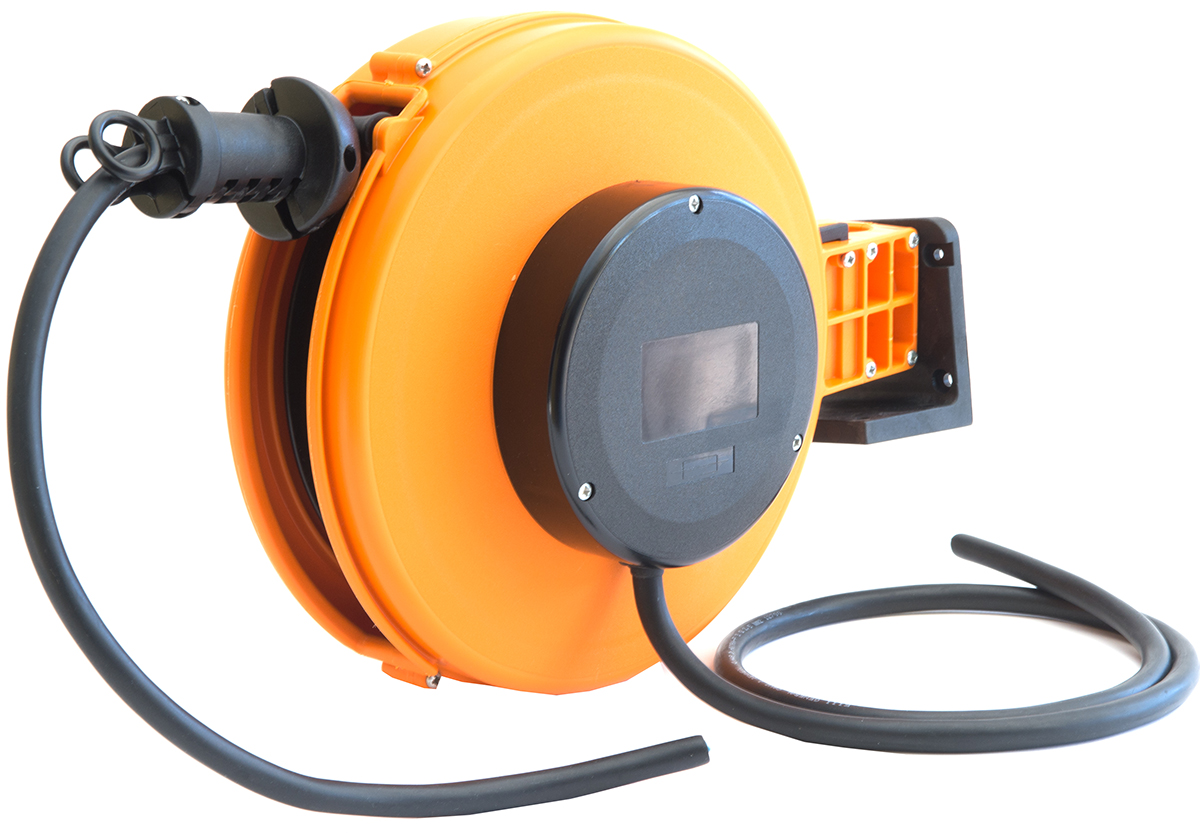 Schill 5m 0 Socket Cable Reel Spring Return Cable Reel, 230 V, IP20