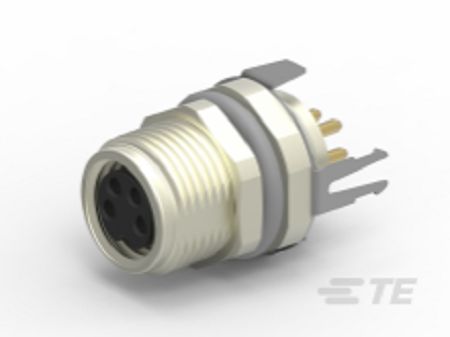 TE Connectivity Circular Connector, 4 Contacts, M8 Connector, Socket, Female, IP67, T4 Series