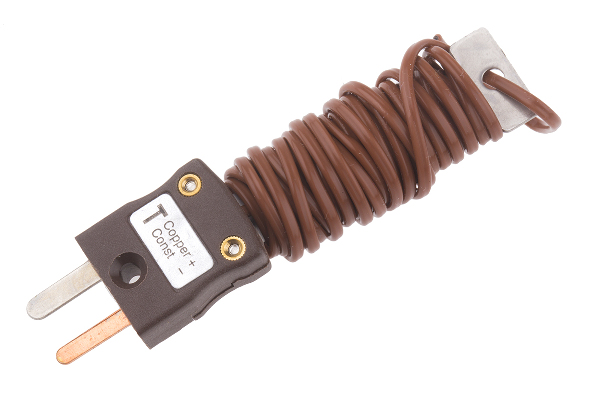 RS PRO Type T Exposed Junction Thermocouple 2m Length, 1/0.3mm Diameter → +220°C