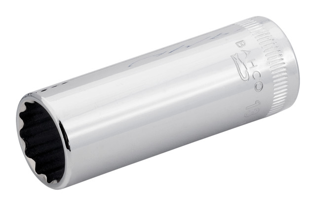 Bahco 1/4 in Drive 13mm Standard Socket, 13mm, 50.6 mm Overall Length
