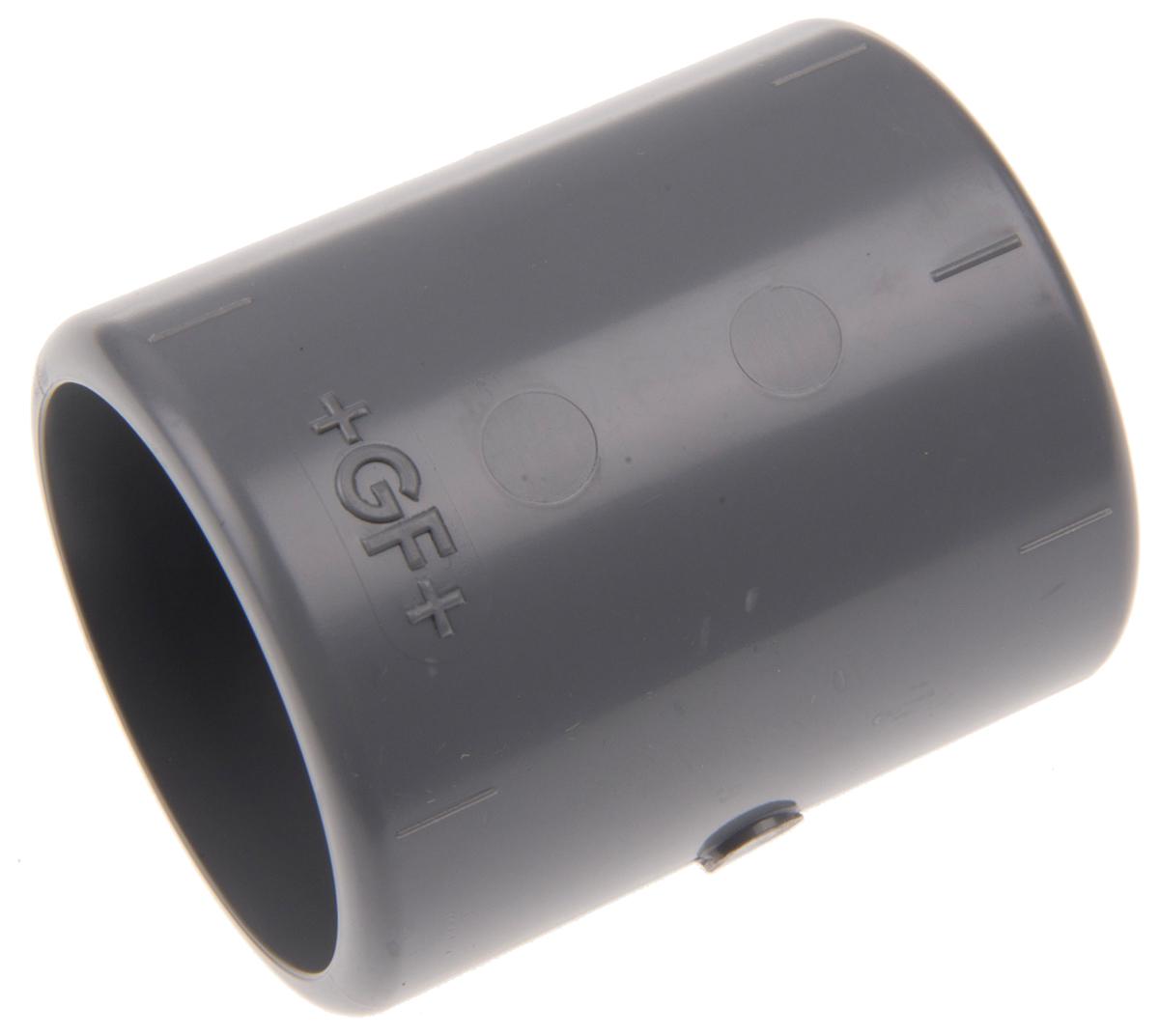 Georg Fischer Plastic Pipe Fitting, Straight Socket, 1in