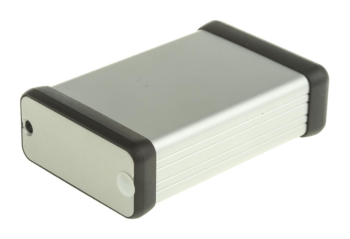 Hammond 1455 Series Silver Anodised Aluminium Handheld Enclosure, , IP54, 80 x 54 x 23mm