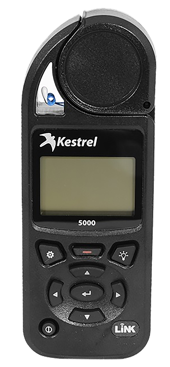 Kestrel 0850LBLK Impeller Anemometer, 40m/s Max, Measures Air Flow, Altitude, Density, Density Altitude, Dew Point,