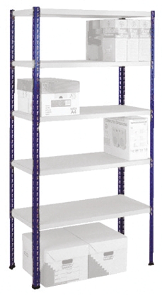 RS PRO Blue Steel Easi-Rack Shelving System, 1981mm, 375kg Load