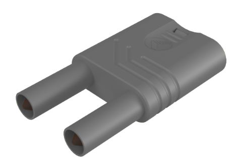 Hirschmann Test & Measurement Grey Male Banana Connector, 4 mm Connector, Unsprung Socket 4 mm Termination, 32A, 1kV,