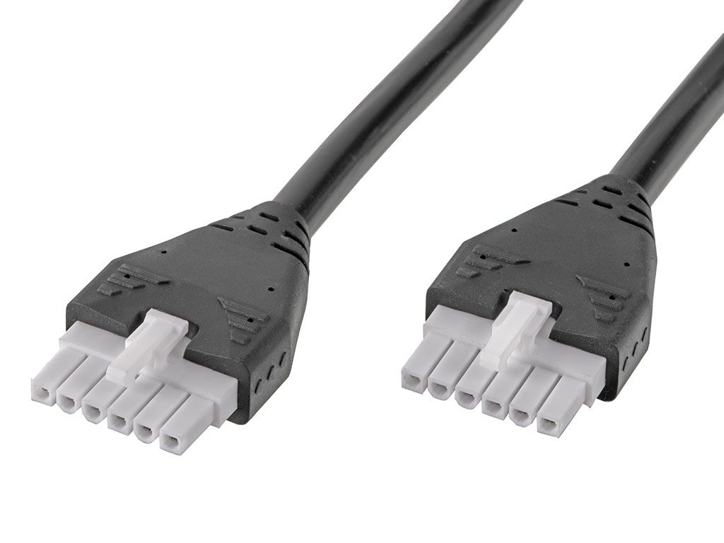 Molex 6 Way Female Mini-Fit Jr. to 6 Way Female Mini-Fit Jr. Wire to Board Cable, 500mm