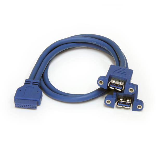 StarTech.com USB 3.0, Female 20 Pin IDC to Female USB A, 5Gbps, 500mm