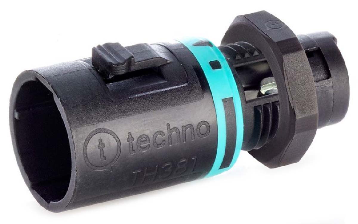 RS PRO Tee Plug, 2-Pole, Male, 1-Way, Panel Mount, 10A, IP68