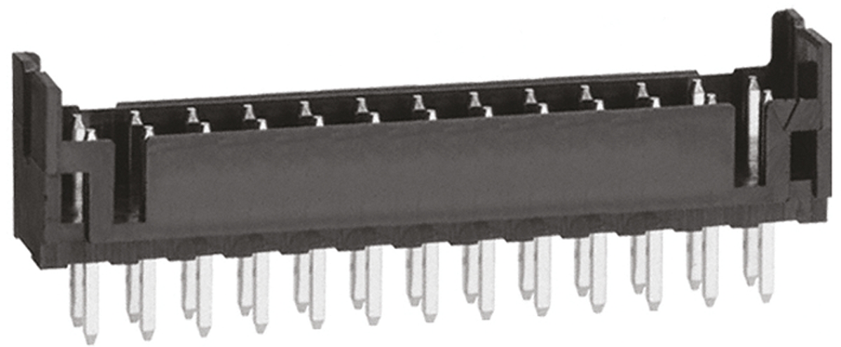 Hirose DF11 Series Straight Through Hole PCB Header, 26 Contact(s), 2 mm Pitch, 2 Row, Shrouded