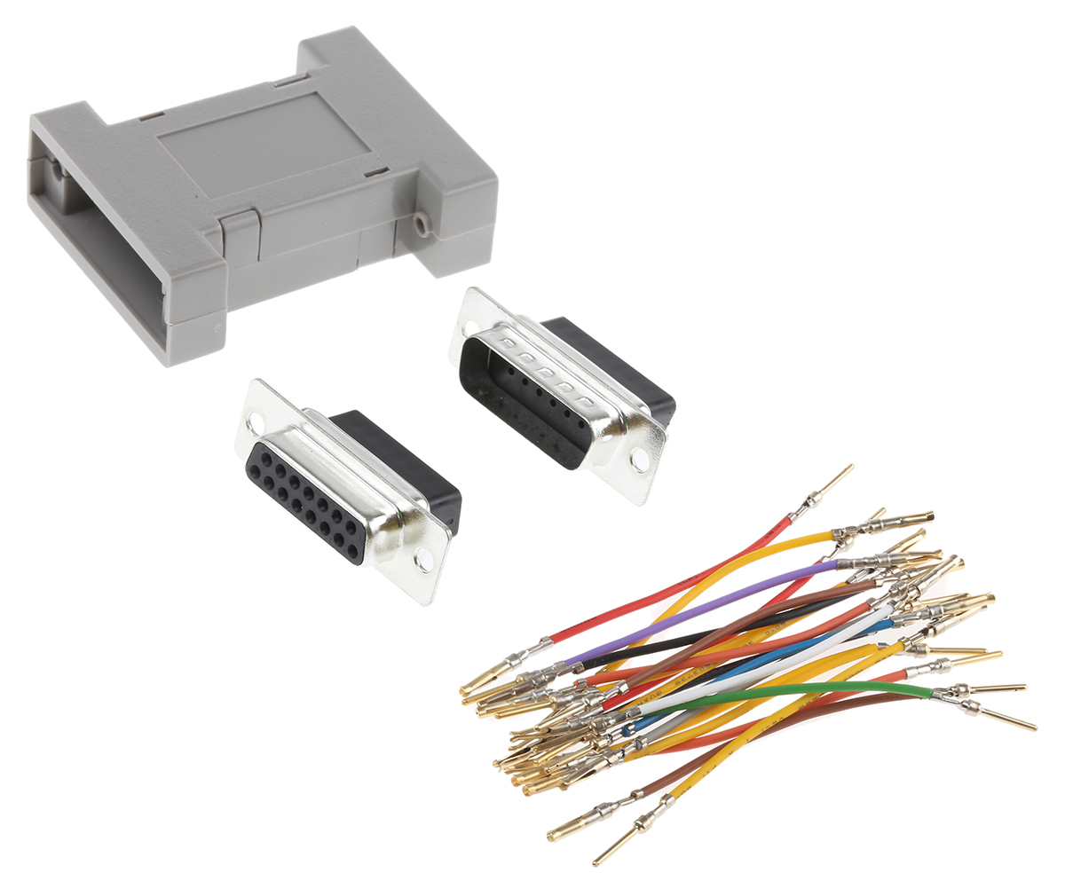 RS PRO D Sub Adapter Male 15 Way D-Sub to Female 15 Way D-Sub
