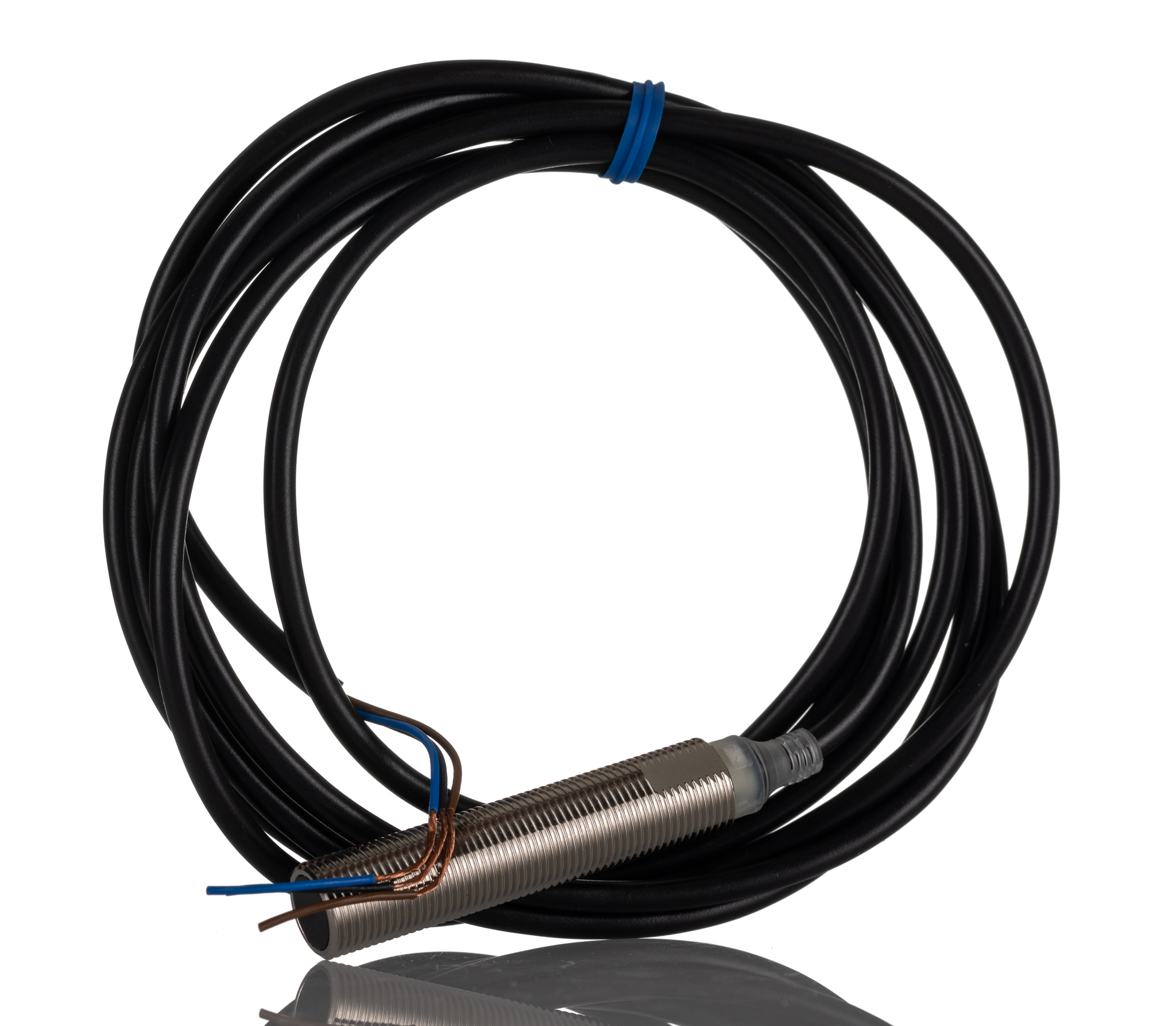 Omron Inductive Threaded Barrel Proximity Sensor, M12, 4 mm Detection, PNP NO, 10 → 30 V dc