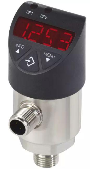 WIKA PSD-4 Series Pressure Sensor, 0bar Min, 2.5bar Max, PNP/NPN Output, Gauge Reading