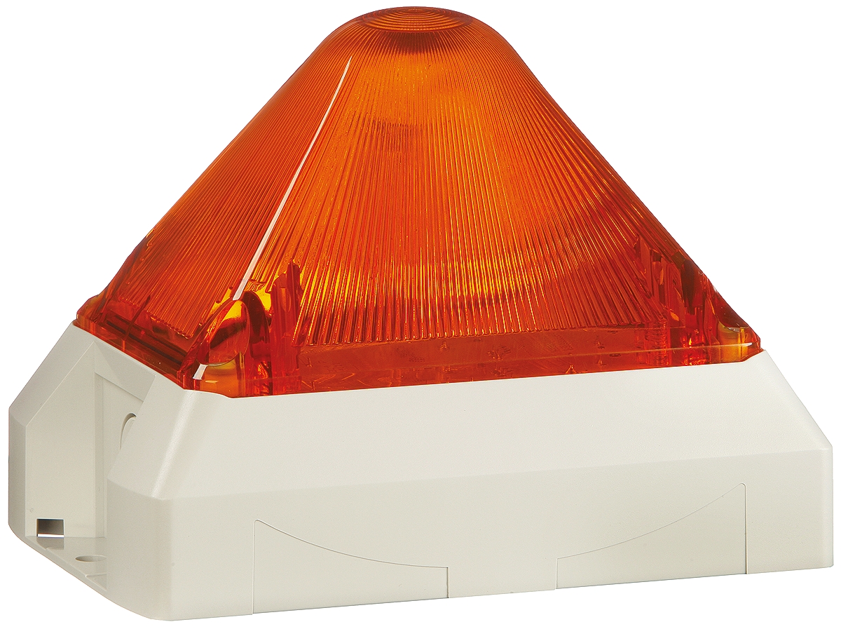 Pfannenberg PY X-M-10 Series Amber Flashing Beacon, 230 V ac, Panel Mount, Xenon Bulb