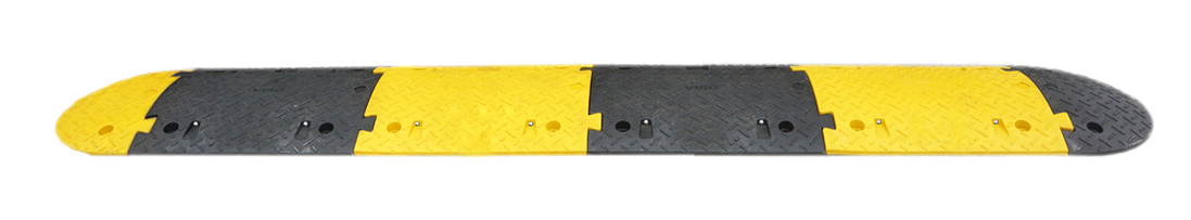 RS PRO High Visibility Rubber Speed Bump, 2.5 m x 430mm x 50 mm, 30km/h Speed Limit