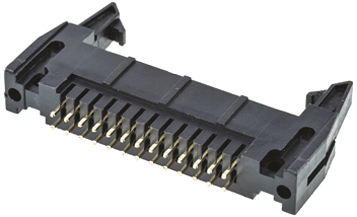 Amphenol Communications Solutions T816 Series Straight Through Hole PCB Header, 26 Contact(s), 2.54 mm Pitch, 2 Row,