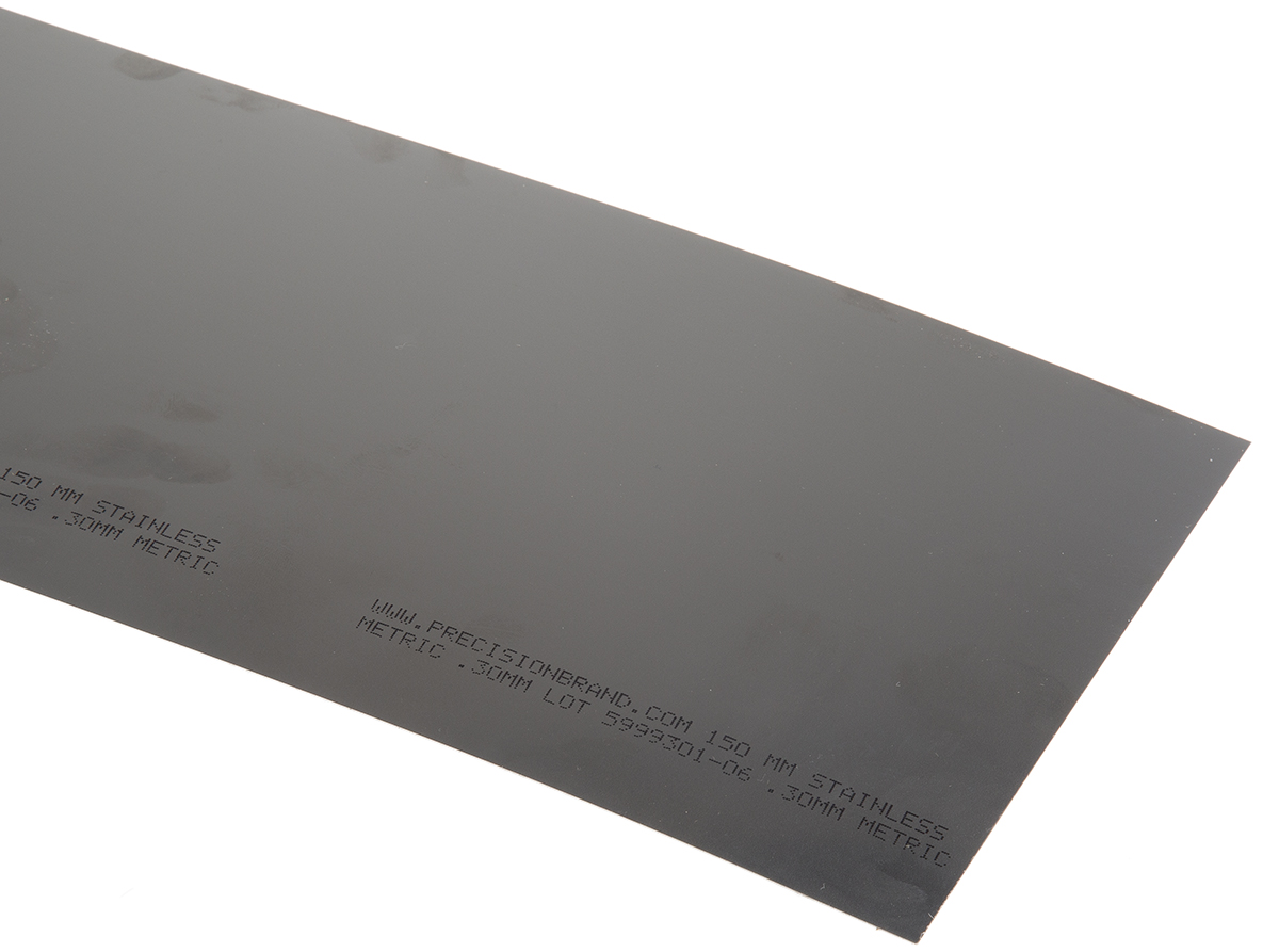 Steel Shim, 1.25m x 150mm x 0.3mm