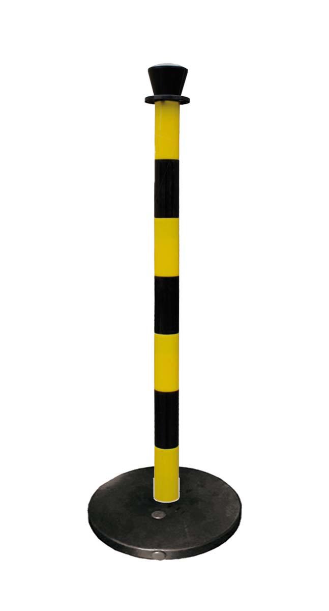 RS PRO Black & Yellow ABS Barrier Post