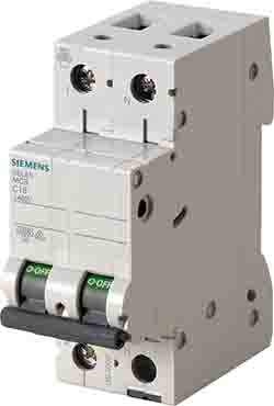 Siemens SENTRON 5SL6 MCB, 1+N, 16A Curve B, 230V AC, 72V DC