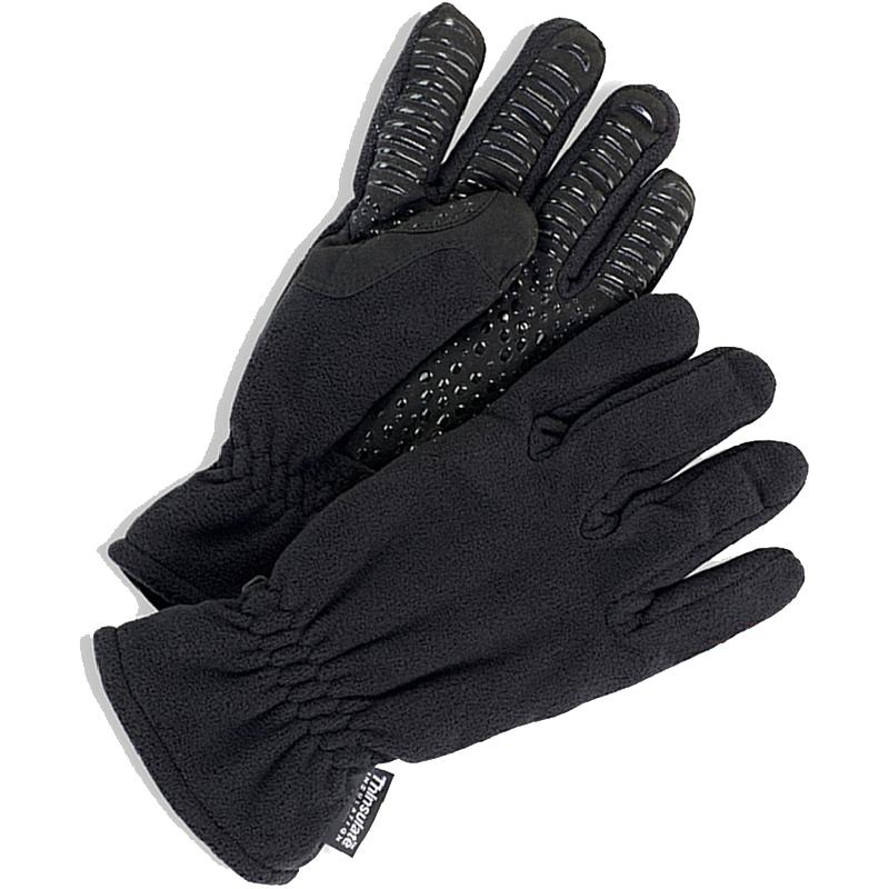 Goldfreeze Black Fleece (Lining) Work Gloves, Size 11, Silicone Coating