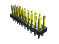 Samtec TSW Series Right Angle Through Hole Pin Header, 4 Contact(s), 2.54 mm Pitch, 2 Row, Unshrouded