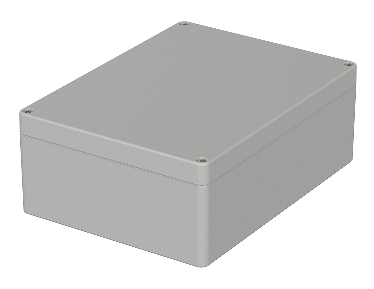 Bopla Euromas Series Light Grey Polycarbonate Enclosure, IP65, IK07, Light Grey Lid, 200 x 150 x 75mm