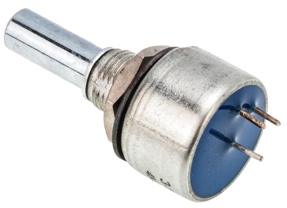 TE Connectivity M 4.7kΩ Rotary Potentiometer 1-Gang Panel Mount, 404802692037