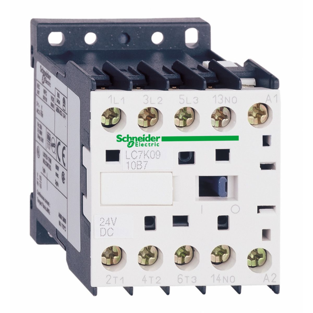 Schneider Electric TeSys K LC7K Contactor, 3-Pole, 9 A, 1 NO + 1 NC