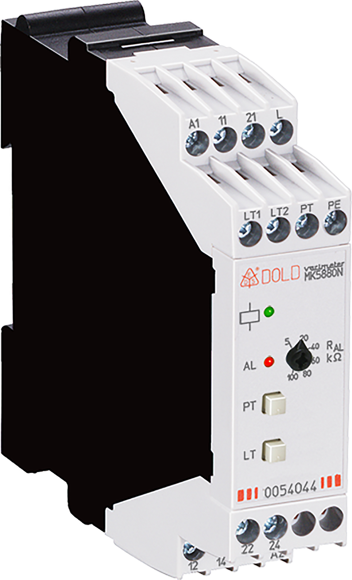 Dold Insulation Monitoring Relay, 1, 3 Phase, DPDT, 0 → 500V ac, DIN Rail