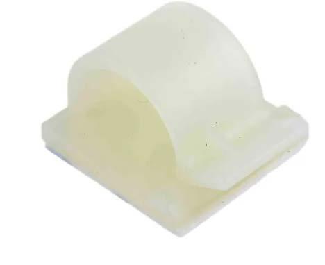 RS PRO Natural Nylon cable clip, 13.3mm Max. Bundle
