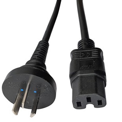 RS PRO Straight IEC C15 Socket to Straight PRC/3 Plug Power Cord, 2.5m