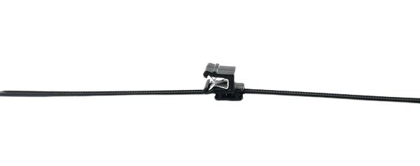 HellermannTyton Cable Tie, 200mm x 4.6 mm, Black Polyamide 6.6 (PA66), Pk-100