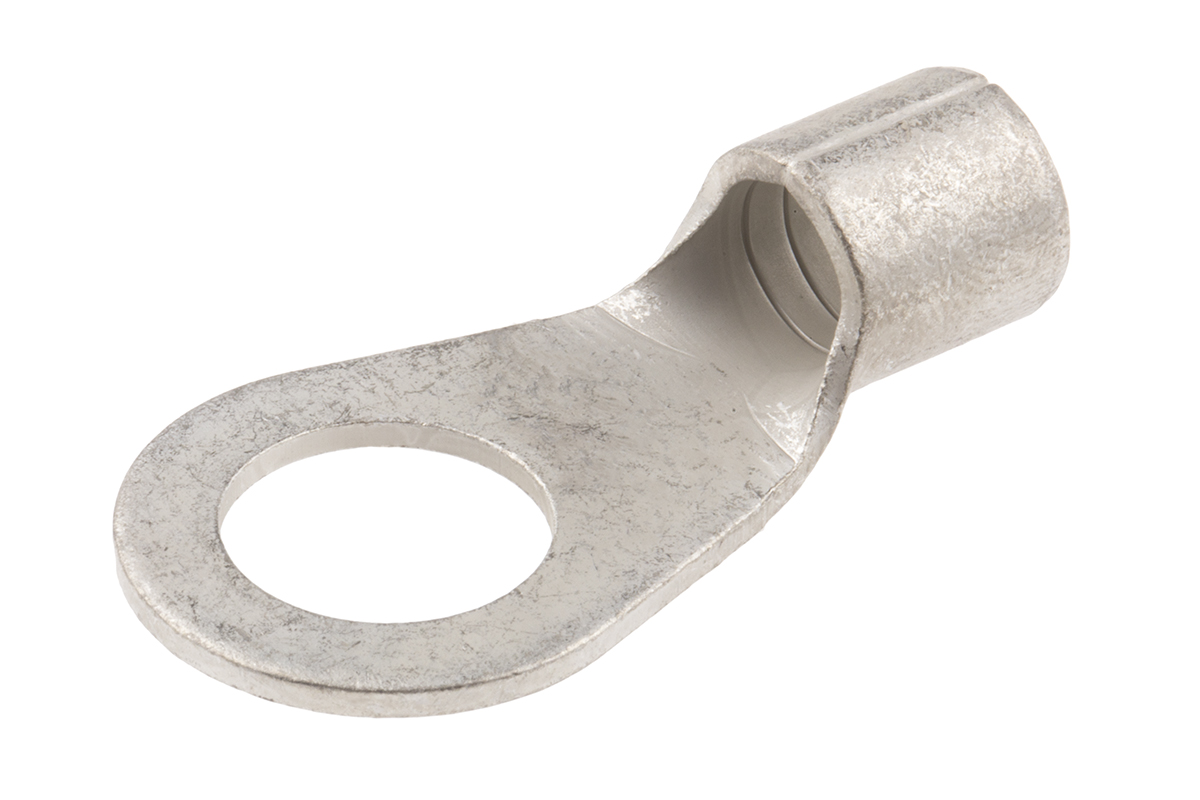 RS PRO Uninsulated Ring Terminal, 13mm Stud Size, 25mm² to 25mm² Wire Size
