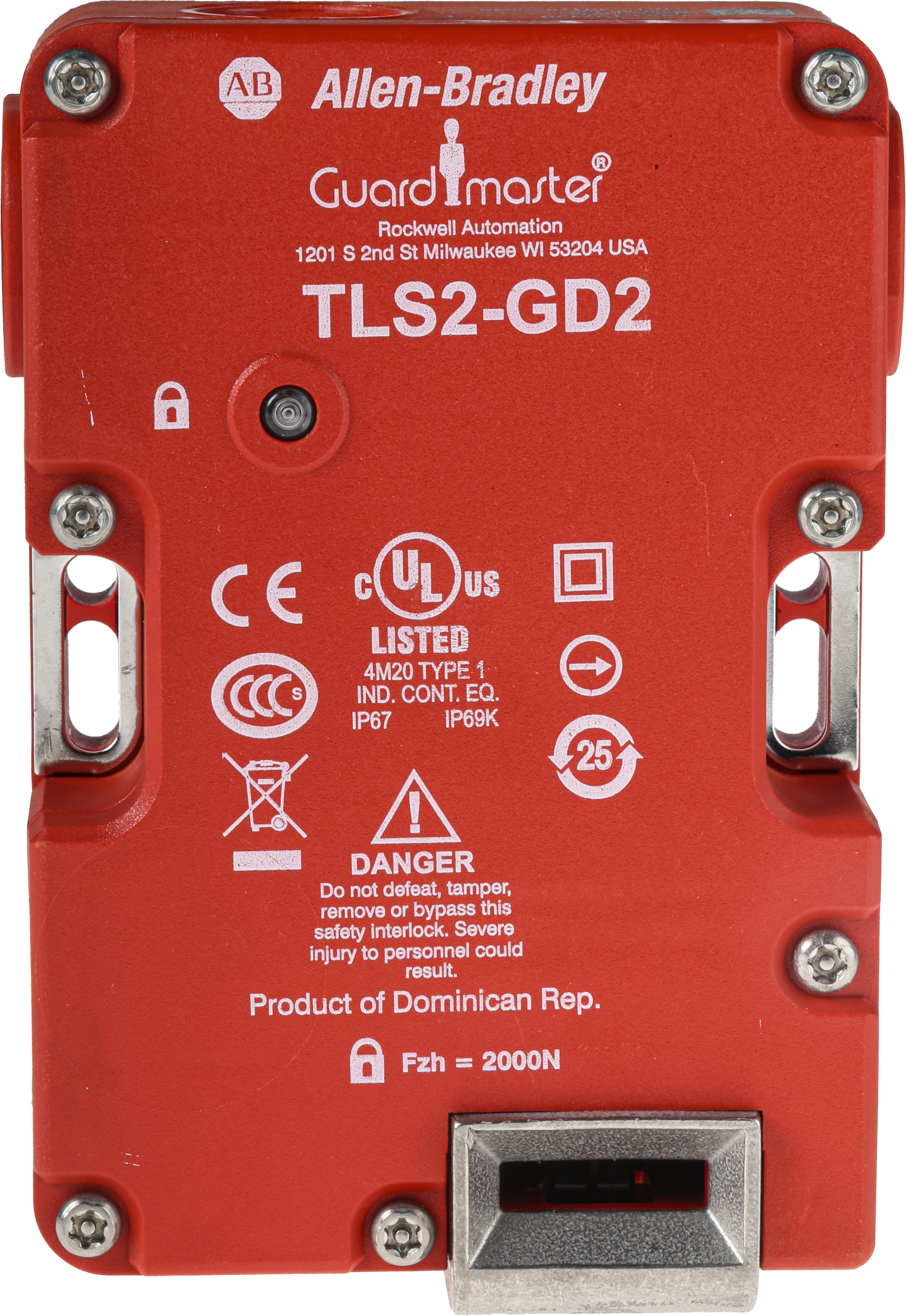 Allen Bradley 440G-T Series Solenoid Interlock Switch, Power to Lock, 230V ac