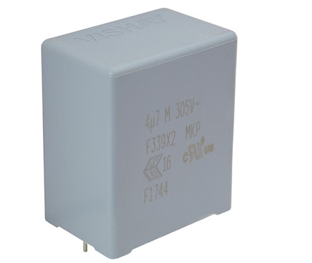 Vishay F339X2 Polypropylene Film Film Capacitor, 305V ac, ±20%, 1.5μF, Through Hole