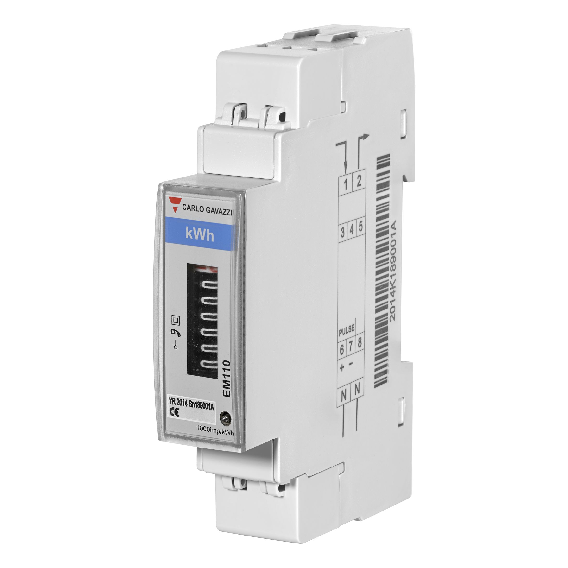 Carlo Gavazzi 1 Phase Electromechanical Energy Meter