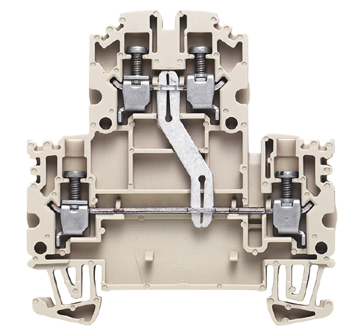 Weidmuller 1041610000 WDK 2.5N V Series Dark Beige, 2.5mm², Double-Level, Screw Termination