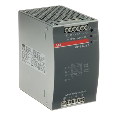 ABB CP-T Switched Mode DIN Rail Power Supply, 340 → 575 V ac / 480 → 820V dc ac, dc Input, 24V dc dc