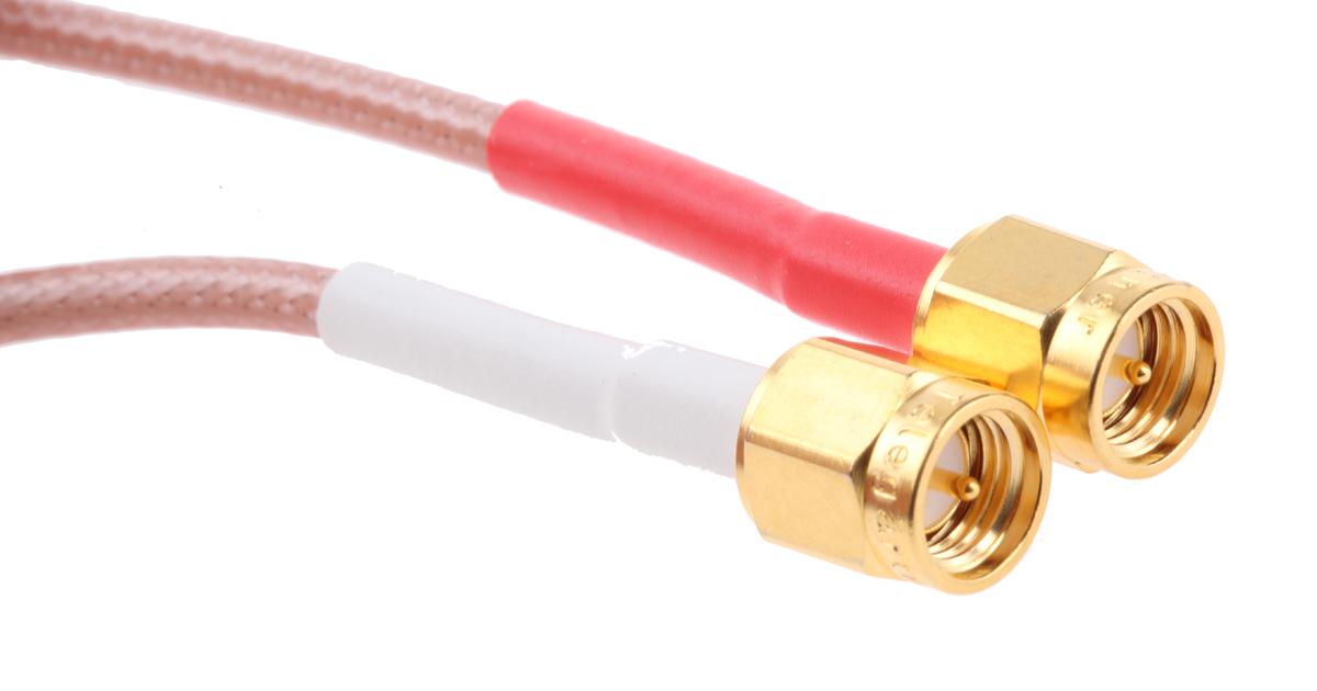 Times Microwave RSXX Series, 1 m, RG316 Coaxial, Terminated 50 Ω