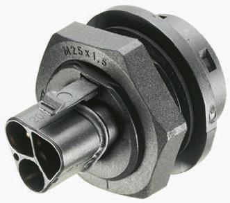 Wieland RST20i3 Series Circular Connector, 3-Pole, Male, Cable Mount, 20A, IP68