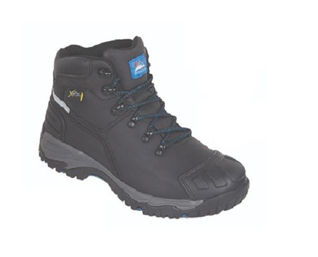 Himalayan Black Steel Toe Capped Unisex Safety Boots, UK 9, EU 43