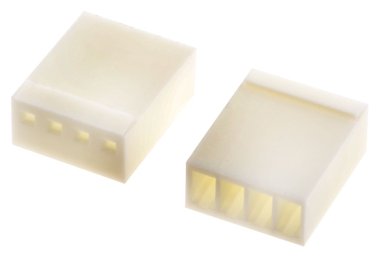 Molex, KK 254 Female Connector Housing, 2.54mm Pitch, 4 Way, 1 Row